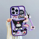 3D Kuromi Case with Strap for iPhone